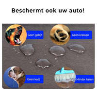 Thumbnail for Ariko Autostoel Hond / Kat / Puppy - Opvouwbaar Waterbestendig Honden / Kat zitje - Dieren zitje voor in de auto - Hondenmand - 40 x 40 x 25 cm - Incl Opvouwbaar voerbakje en borstel - Veiligheidsband - Schone auto