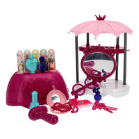 Thumbnail for <tc>Ariko</tc>  Spielzeugkoffer Kosmetiksalon 30 Teile - Fön, Spiegel, Schminke, Parfüm und vieles mehr - praktischer Koffer zum Mitnehmen