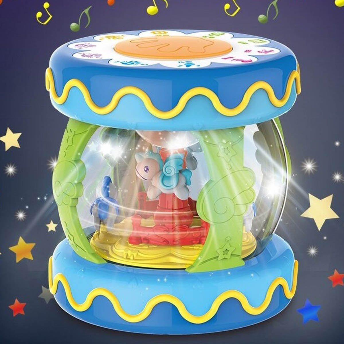 <tc>Ariko</tc> Music Drum Carousel - Musical Learning - Interactive Toys - INCL BATTERIES