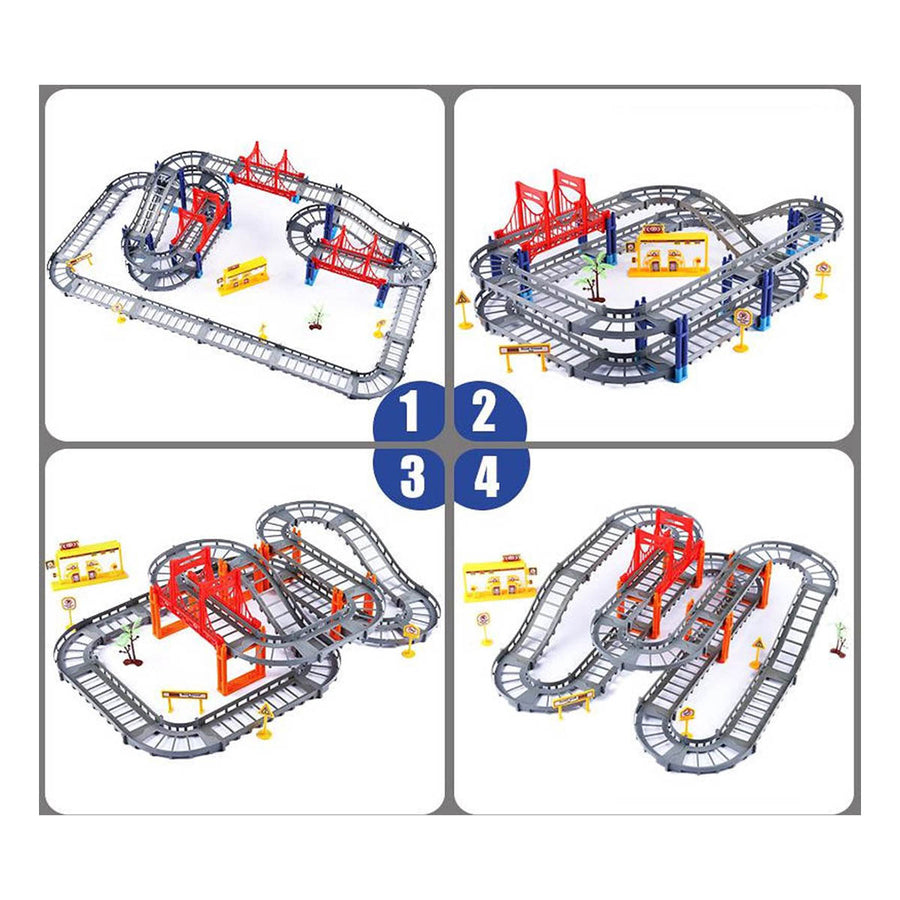 Ariko 8 meter Elektrisch Race Circuit - Racebaan - Extra lang - Meerdere banen maken - 236 delig - Inclusief 2 x Philips AA batterijen