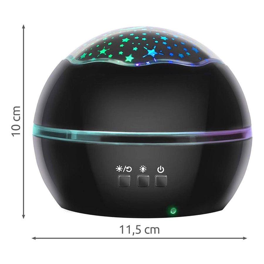 Ariko Nachtlampje Galaxy Projector Sterrenhemel - Sterren of zeedieren Projector - 6 Lichtkleuren - Nachtlampje Kinderen - Zwart
