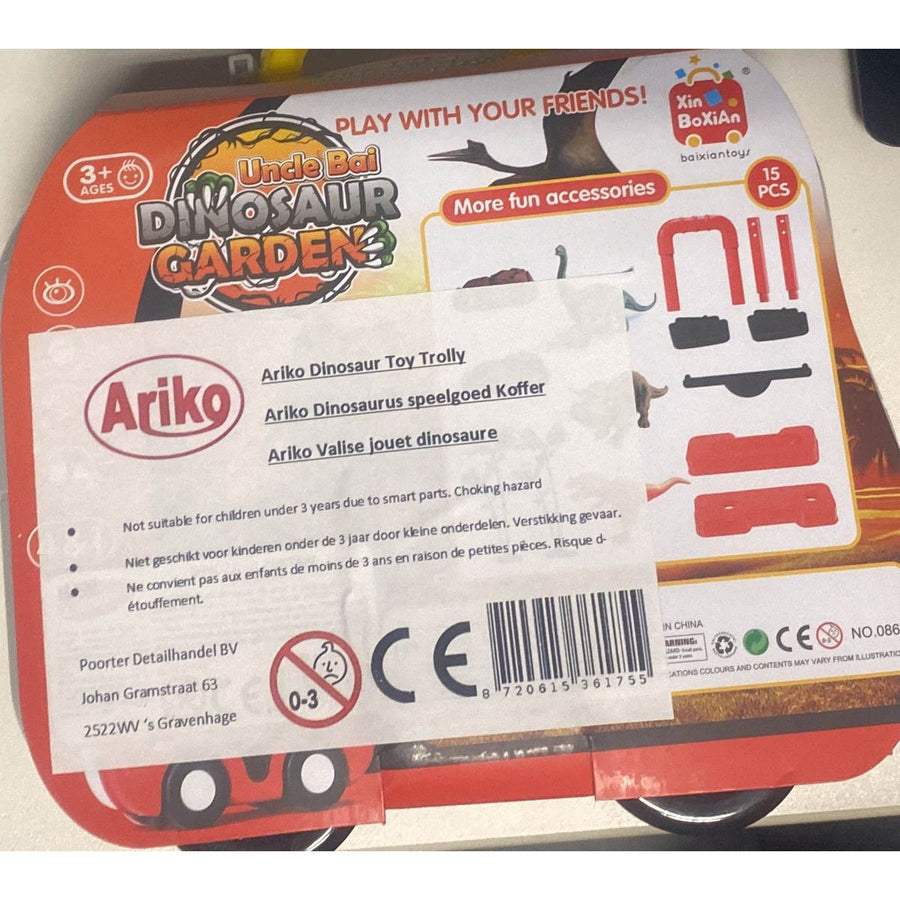 <tc>Ariko</tc>  Valise jouet dinosaure | Jouet à emporter Dinosaure | Jouets Garçons 3 ans | Jouets de dinosaure