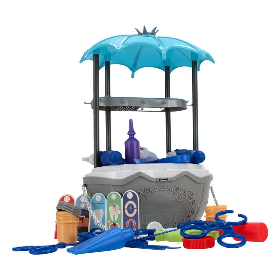 Ariko Speelgoed Koffer Dokter 39 delig - bloedrukmeter, scharen, medicijnen, onderzoekgereedschap en nog veel meer - handige meeneem koffer