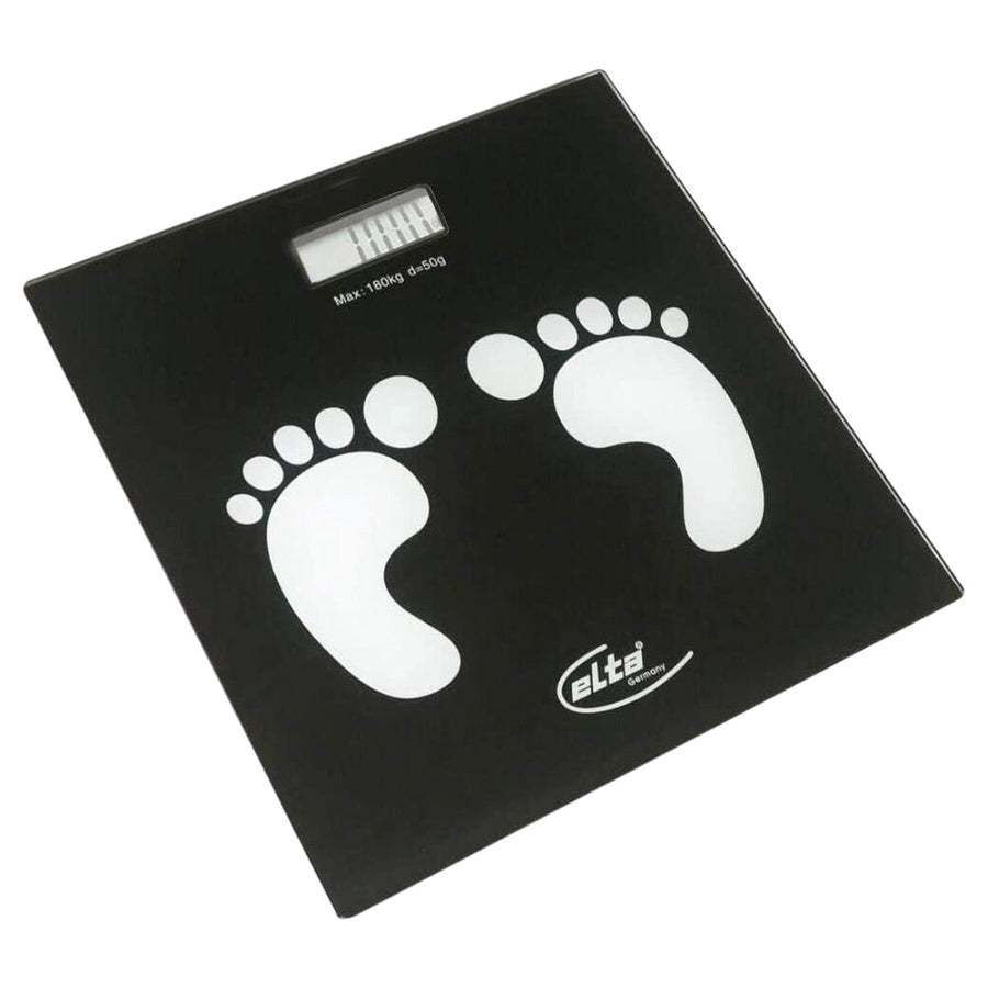 Ariko Elta Digitale Personenweegschaal - Max. Capaciteit 180 kg - Zwart - Inclusief 2 x AAA batterijen