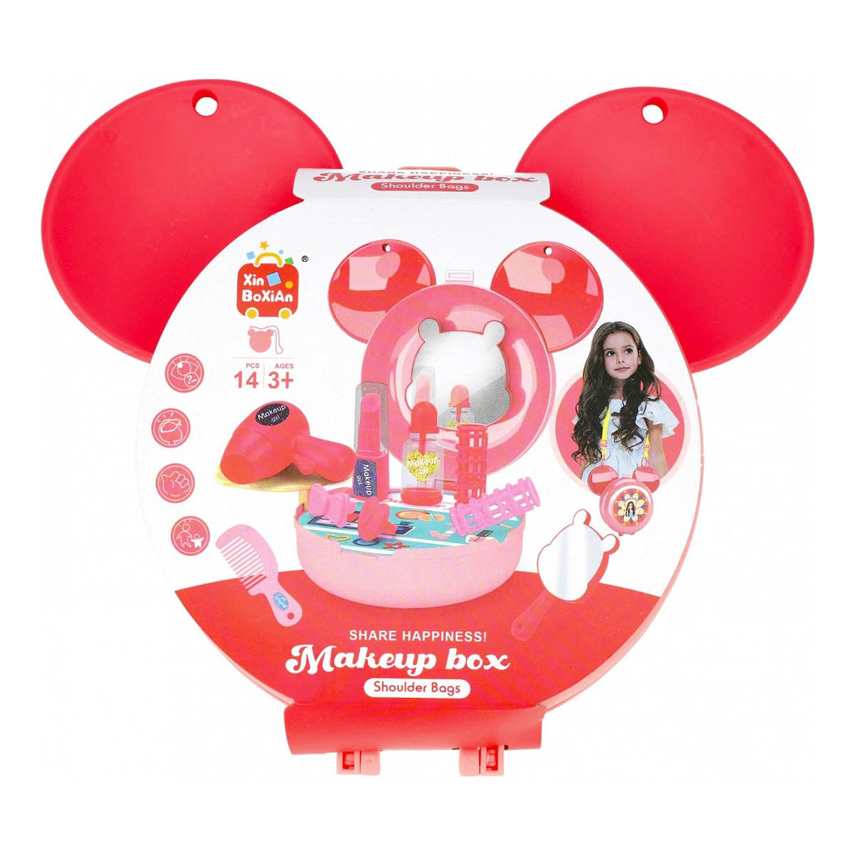 <tc>Ariko</tc> Make-up toy carrying case - 14 pieces - can be used as a shoulder case