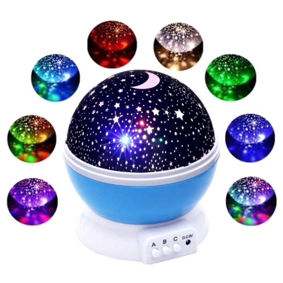Ariko Roterende Sterrenprojector Sterrenhemel - Nachtlampje baby/kind - Projectie Lamp - Kinderkamer - Nachtlampje - Blauw