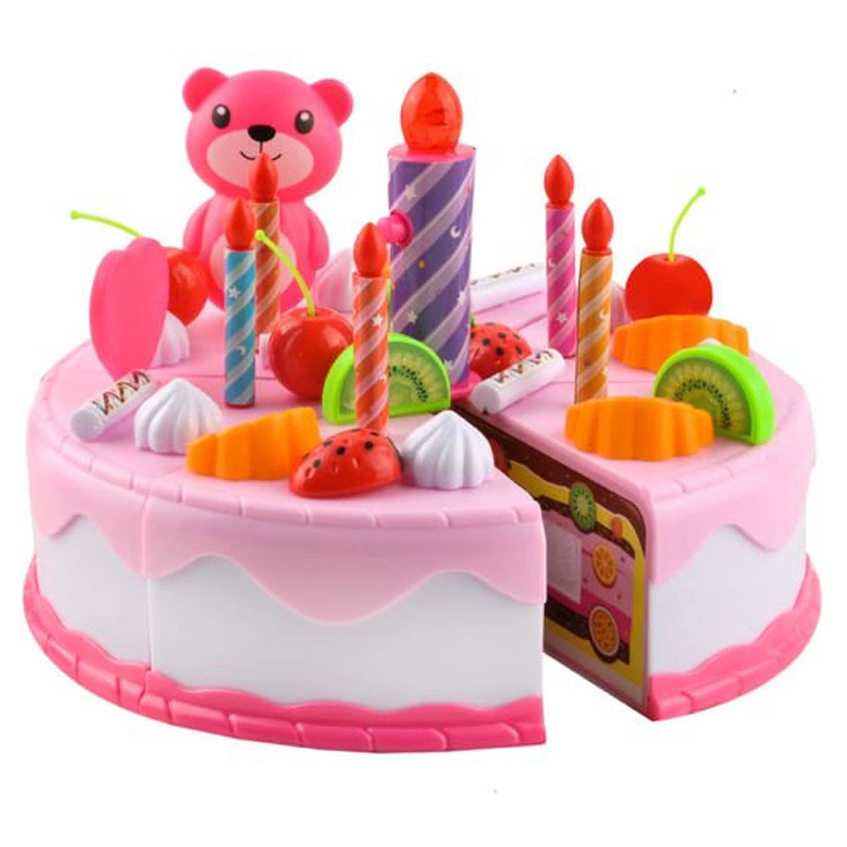 Ariko Gâteau d'anniversaire 80 pièces - Cupcake - Gâteau - attributs de cuisine - avec son - piles incluses