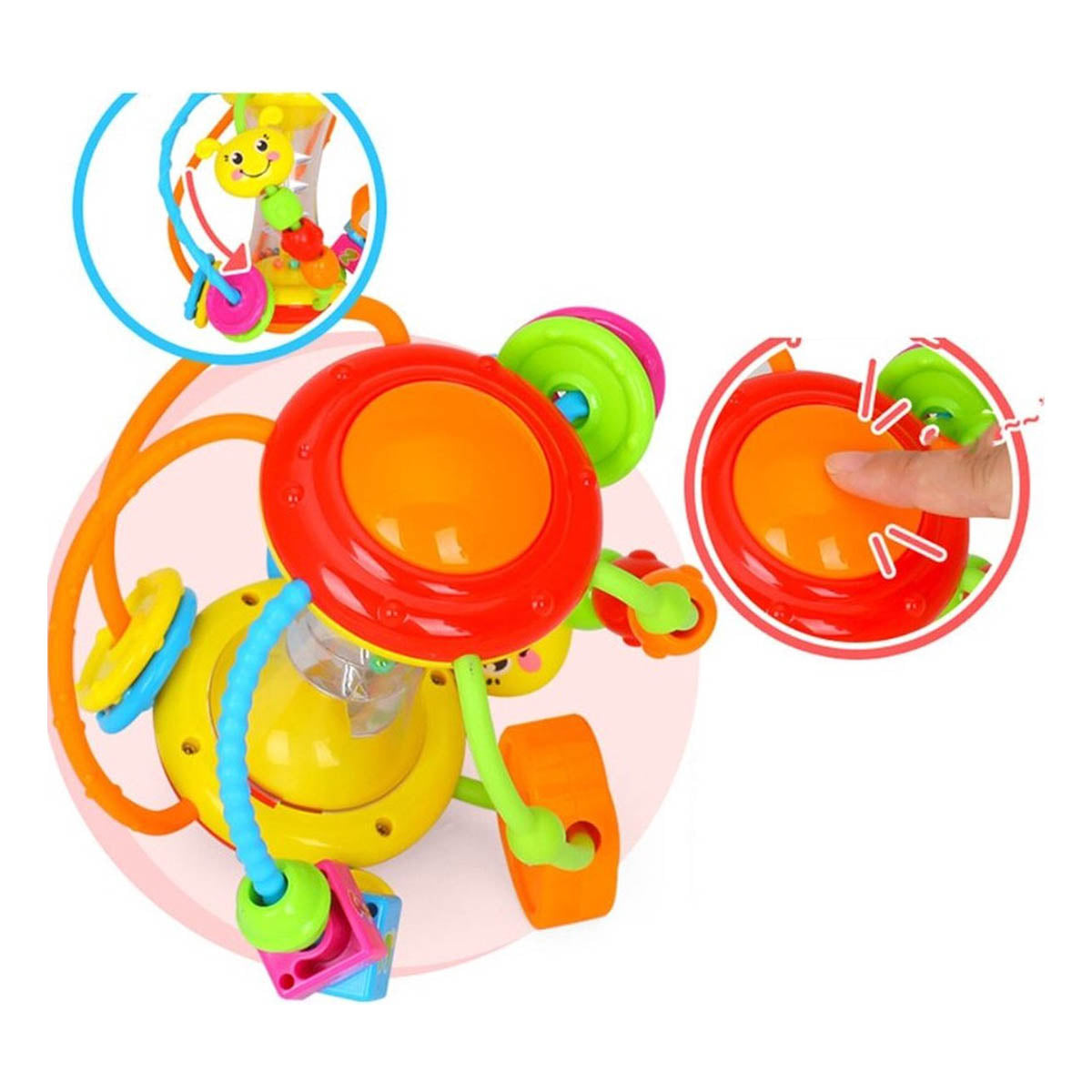 Ariko XL Baby Rammelaar - Ontwikkelingsspeelgoed - Multifunctioneel - Kleurrijk - Educatief