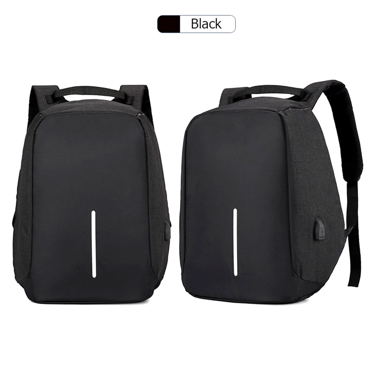 <tc>Ariko</tc> Sac à dos antivol - Sac à dos de voyage - Noir - Sac pour ordinateur portable - Cartable - Câble USB inclus