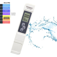 Thumbnail for <tc>Ariko</tc> Compteur professionnel de dureté de l'eau - Compteur précis 3 en 1 TDS, EC et température de l'eau - avec batterie