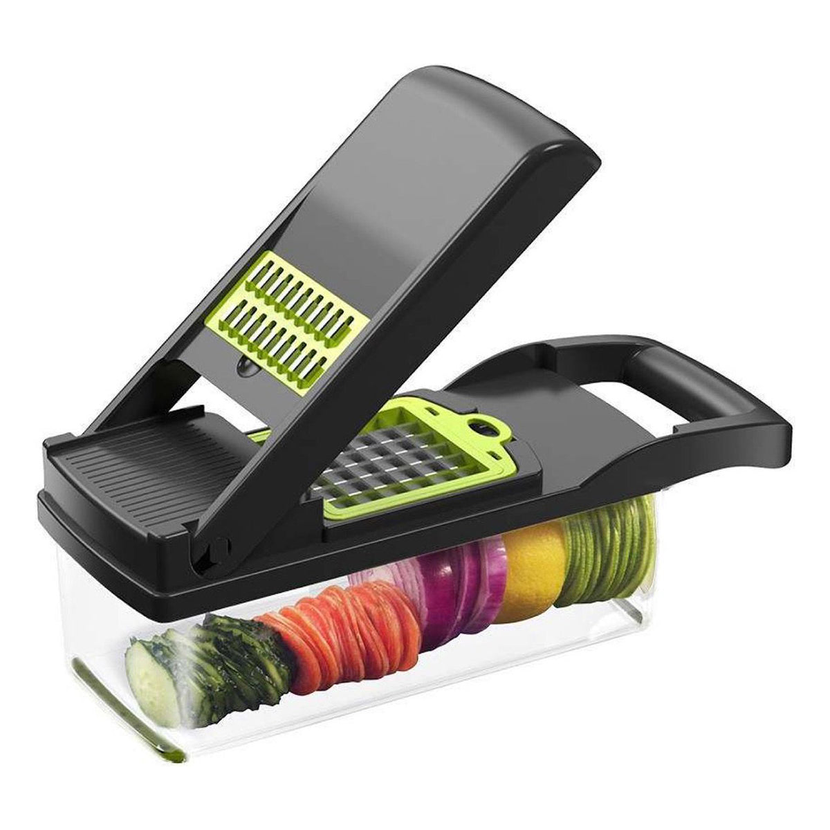 Luxury Vegetable cutter Multifunctional - Onion cutter - Kitchen convenience - 15-piece set