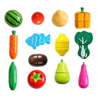 Thumbnail for Ariko Ensemble de jouets en bois fruits et légumes - 17 pièces - accessoires de cuisine - Magasin de jouets - Jouet alimentaire - Jouets en bois de fruits