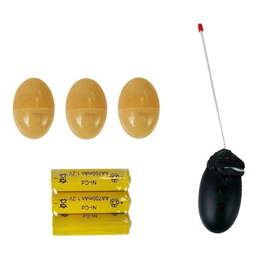 Ariko RC Dinosaurus - Dino - Legt Eieren - Licht projectie - met Licht en Geluid - 6 kleine eieren - Beweegbare onderdelen - Incl batterijen