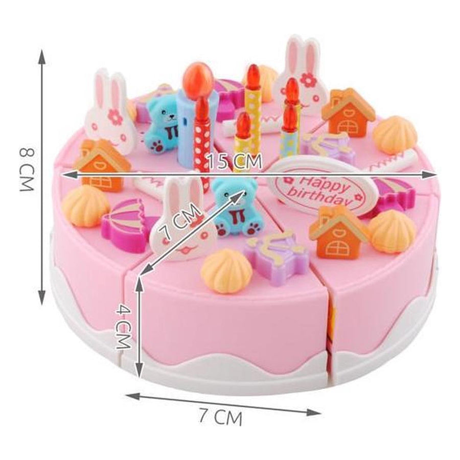 Ariko Zingende Speelgoedtaart met accessoires | Verjaardagstaart | 75 delig | Roze | Speelset | Inclusief batterijen