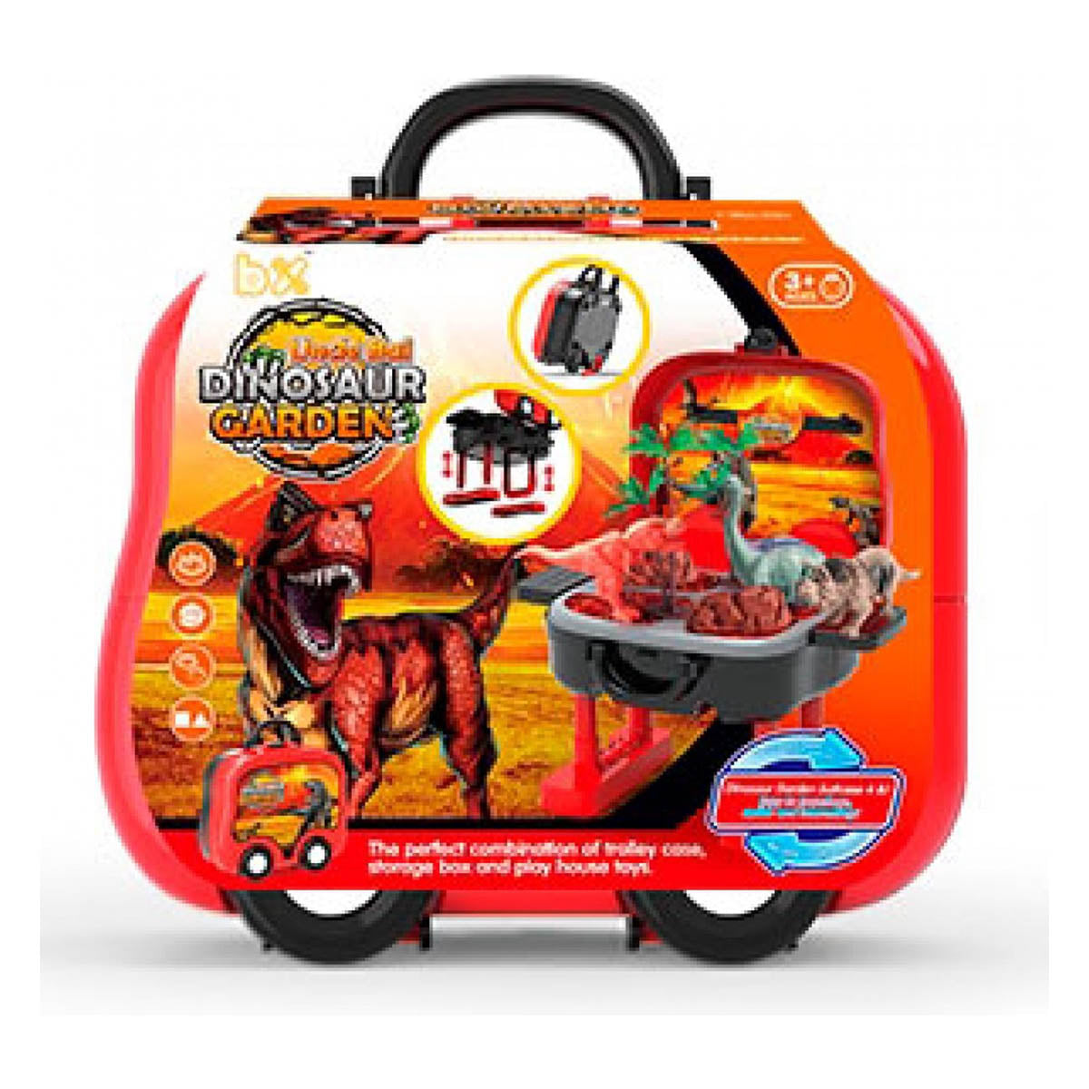 <tc>Ariko</tc>  Dinosaur toy Suitcase | Take along toy Dinosaur | Toys Boys 3 years | Dinosaur Toys