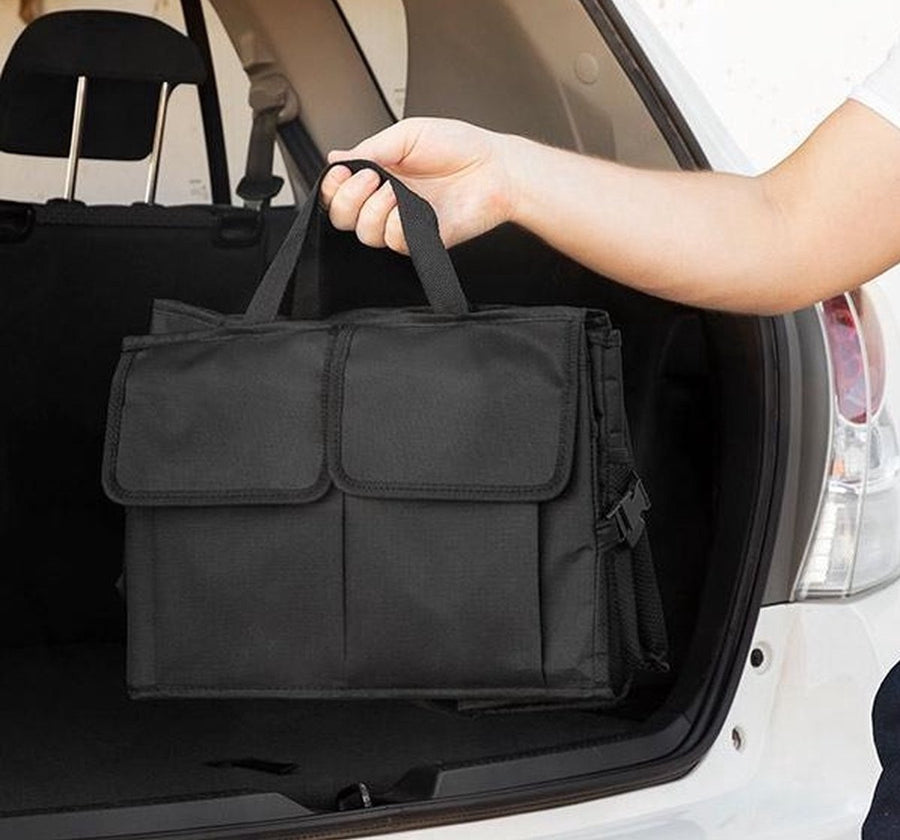 Kofferbak Organizer Opvouwbaar - Organizer auto - Kofferbak opbergbox - Kofferbak tas - 52 x 38,5 x 27 cm - Zwart - Ariko