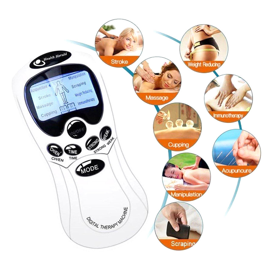 Elektrodentherapie Massage – 4 Elektroden Pads – Electro Stimulator voor Hele Lichaam – Ontspannen Spieren en Stimulatie Bloedcirculatie - Ariko