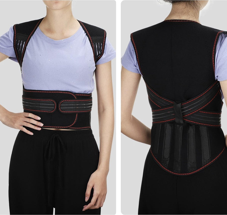 Ariko Orthopedisch XXL Toermalijn Infrarood Massage Zelfwarmend - Magneet - Rugpijn - Rugklachten - Rugband - Rugbrace - Inclusief nekband - Beter Slapen - L-XL