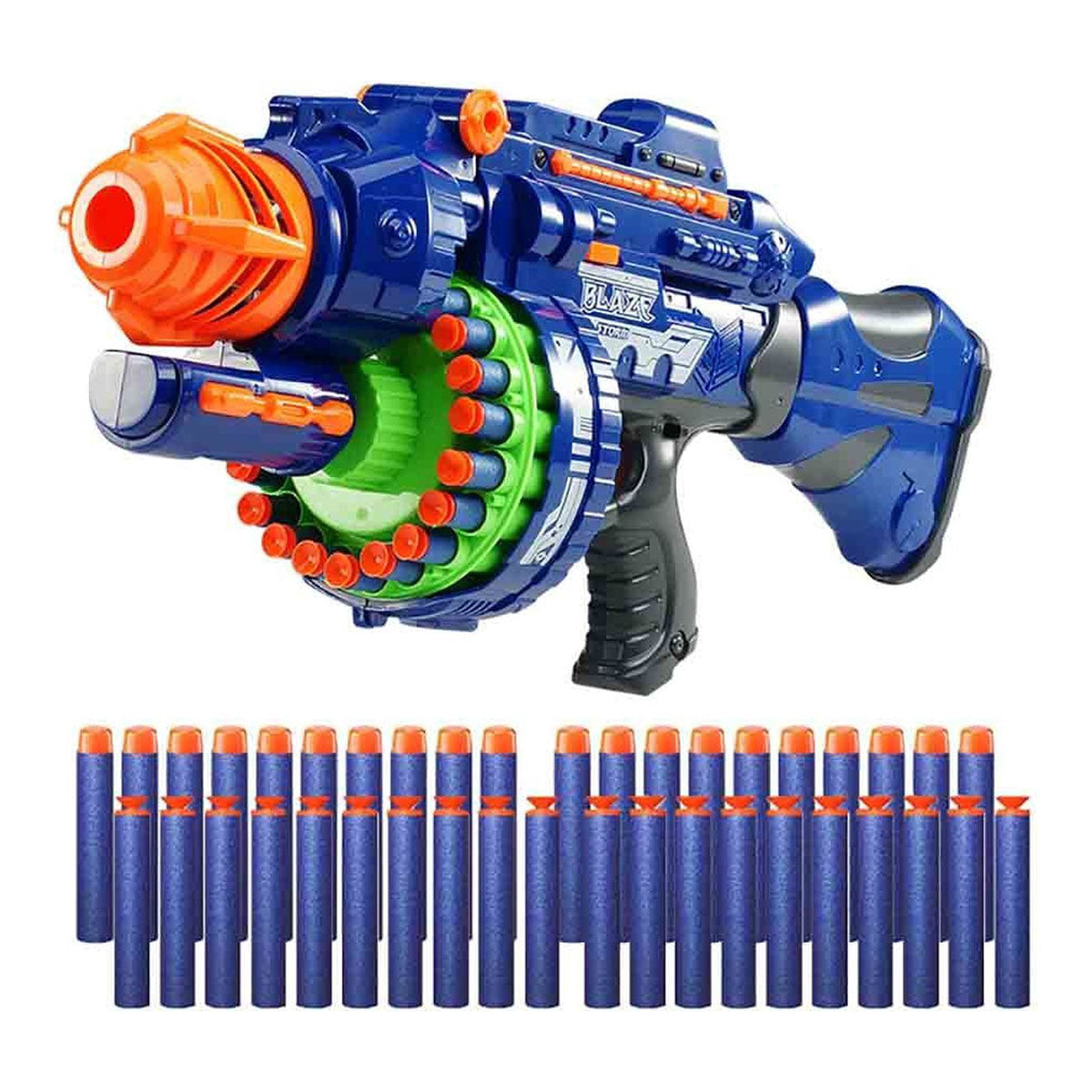 Ariko Blaze Storm Nerf-Shooter – Große Größe – Mit 80 Patronen und Sound – Einschließlich Phillips-Batterien – Limitierte Auflage