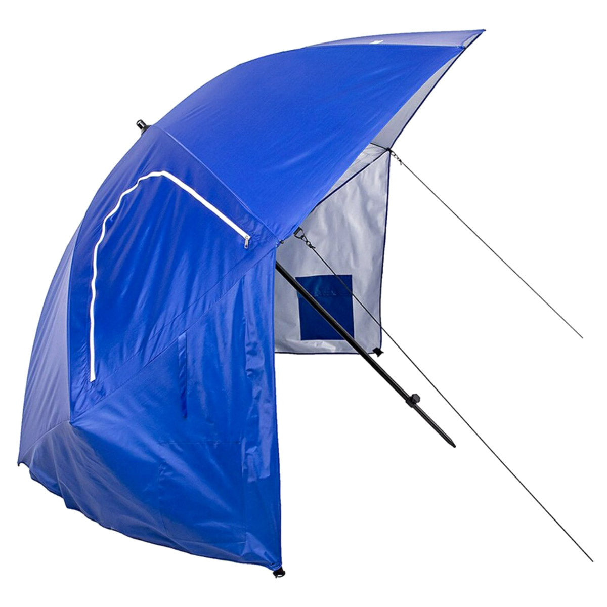 Ariko Parasol Strandtent - Windscherm - Zonnescherm - Strandtent - Parasol schelp - Ø 260cm Blauw met hoes