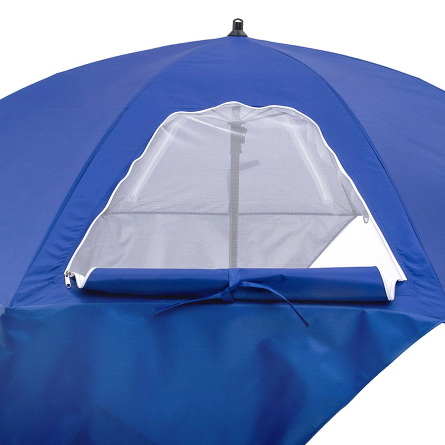 Ariko Parasol Strandtent - Windscherm - Zonnescherm - Strandtent - Parasol schelp - Ø 260cm Blauw met hoes
