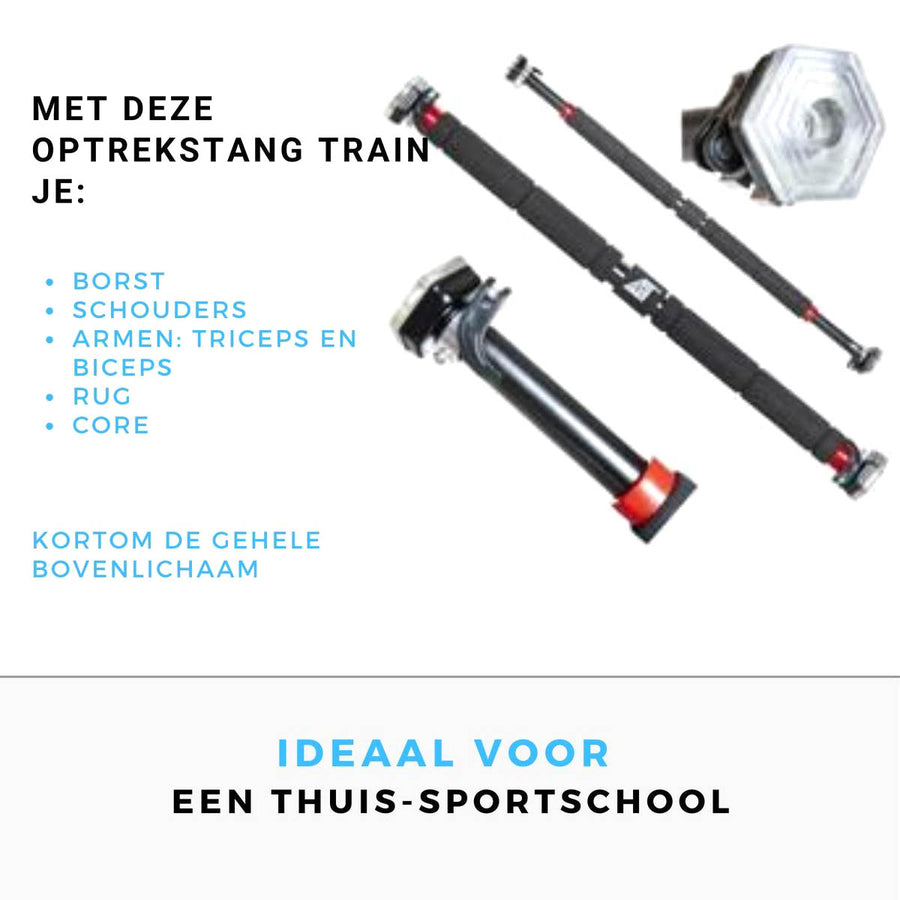 Pull up bar - Verstelbare optrekstang deurpost - 60 tot 100 cm - MT edition - Ariko