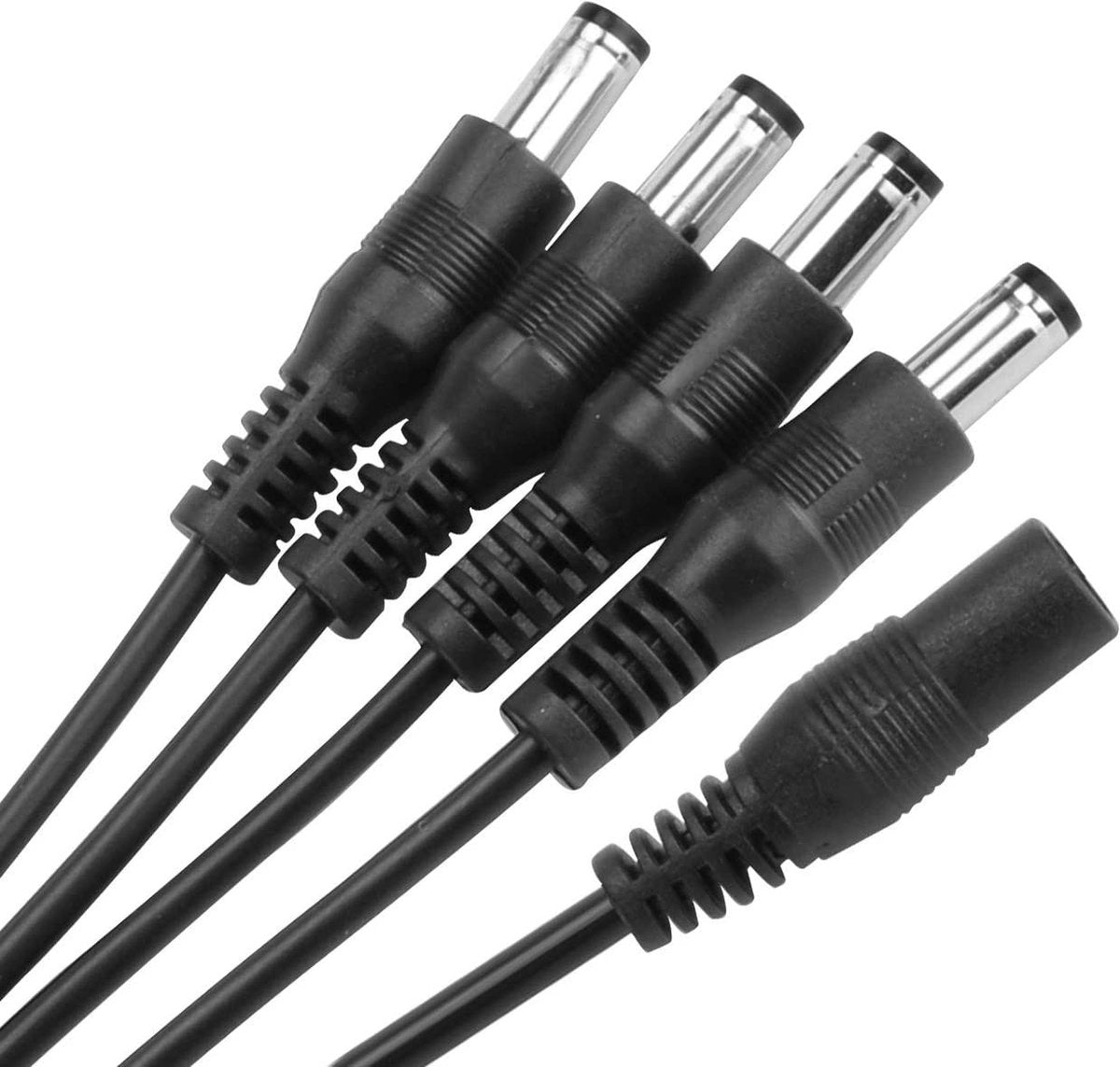 4-Wege-Splitterkabel – Verlängerungskabel – für CCTV-Kamera, TV-Box, Router & mehr – Adapter – 1x DC (V) auf 4x DC (M)