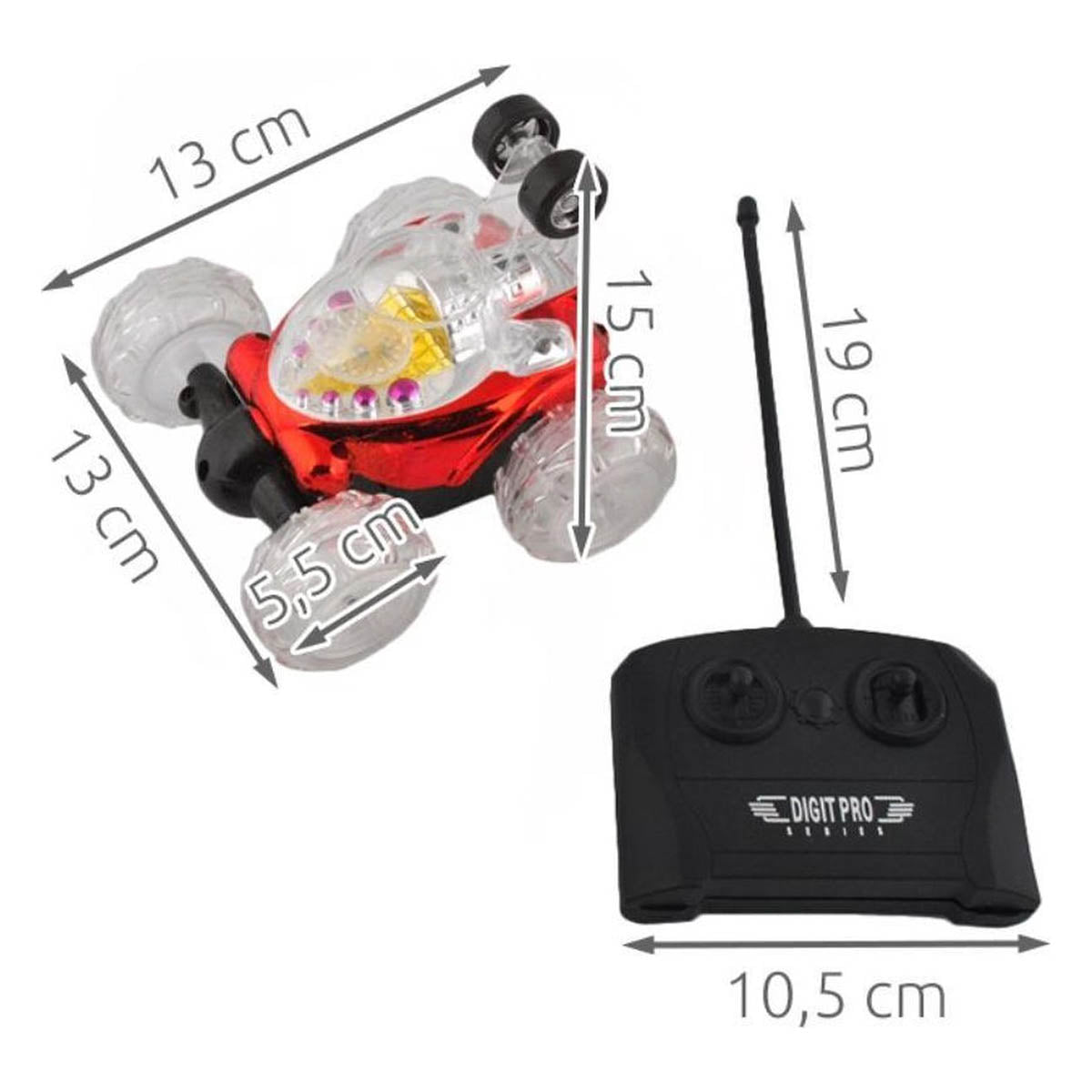 Crazy Twister Auto - Crazy Dancer - Speed Stuntcar - Op afstand bestuurbaar - Licht - Geluid - Jongens - Kado Tip - Sint - Kerst - Ariko