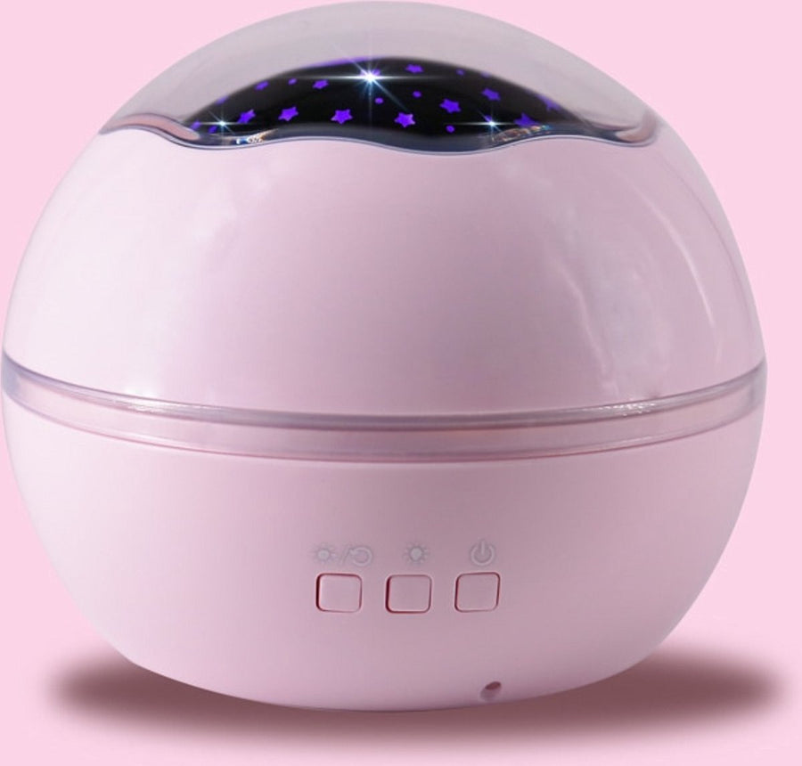 Ariko Nachtlampje Sterren Galaxy Projector Sterrenhemel Star Projector - Sterren of zeedieren Projector - 6 Lichtkleuren - Nachtlampje Kinderen - Roze