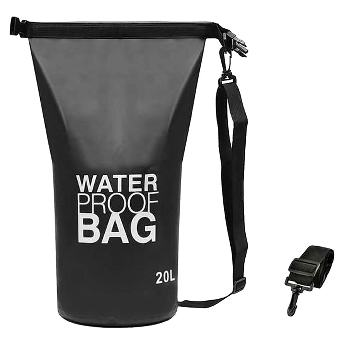 Waterproof Drybag - Drybag 20 Liter - Waterdichte tas – Strandtas - Zwart - Ariko