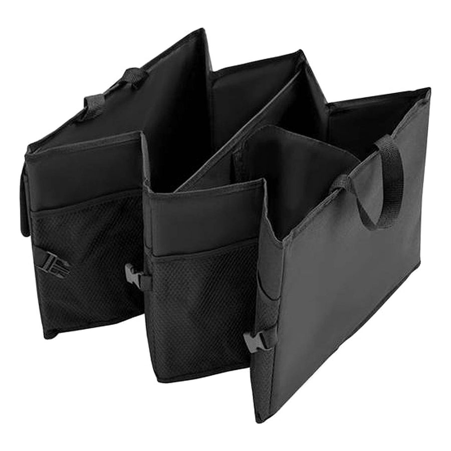 Kofferbak Organizer Auto - 3 Sorteervakken - Kofferbak-Tas - Opvouwbare Opbergtas - Zwart - Ariko