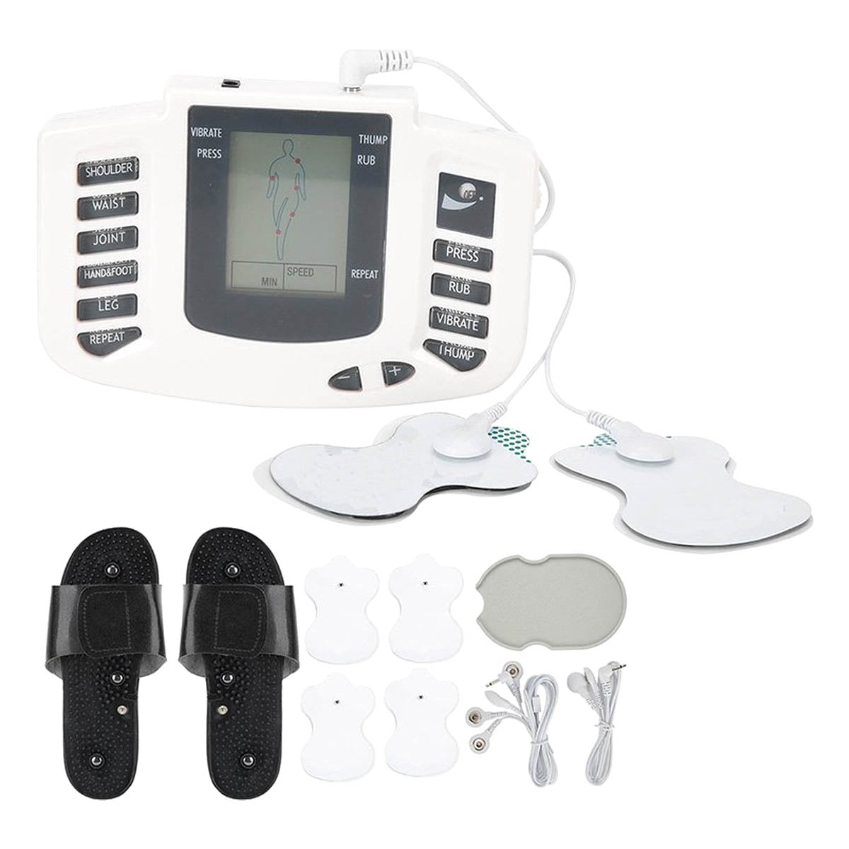 Ariko Électrostimulateur musculaire - Onglets de massage - Thérapie EMS - Stimulateur - Thérapie par électrodes
