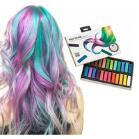 Thumbnail for HairChalk® Haarkrijtjes | Haarkrijt | Hair Chalk Set van 24 Kleuren | Haarkleuring | Regenboog Haarverf | Tijdelijke Haarkleuring | Haarkrijt voor Kinderen | Verkleedpartij | Schmink voor Haren | Haarschmink - Ariko