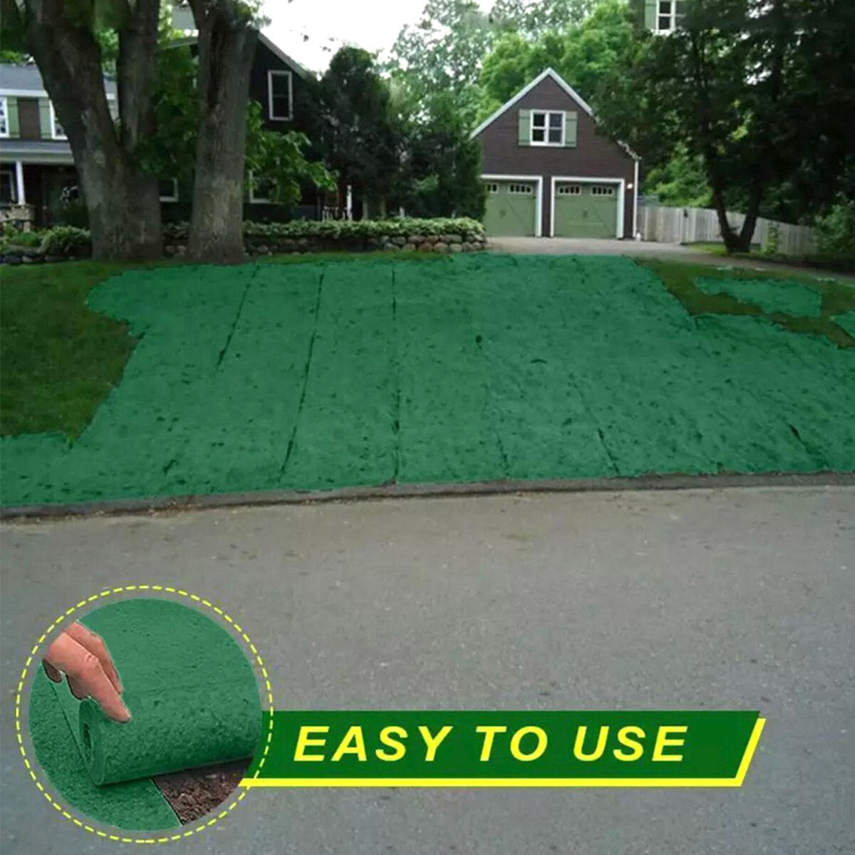 Ariko Graszaad Rol - 3m x 0.20m - Gras Herstel - Gras Aanleg - Gras Reparatie - Zeer gemakkelijk in gebruik - Biologisch gras - Grasrol