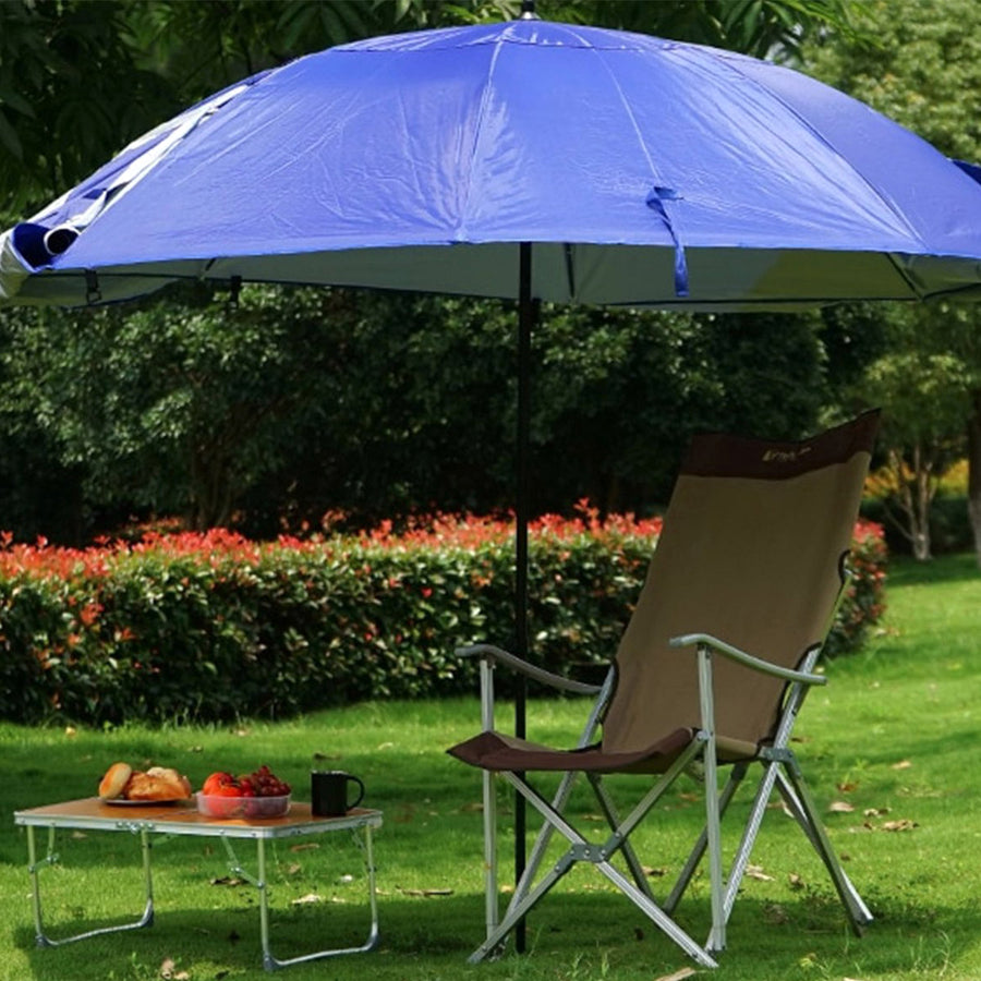Ariko Parasol Strandtent - Windscherm - Zonnescherm - Strandtent - Parasol schelp - Ø 260cm Blauw met hoes