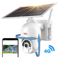 Thumbnail for <tc>Ariko</tc> movable PTZ camera 2mp with solar panel and 4G - with audio - person follower - Dutch manual and support