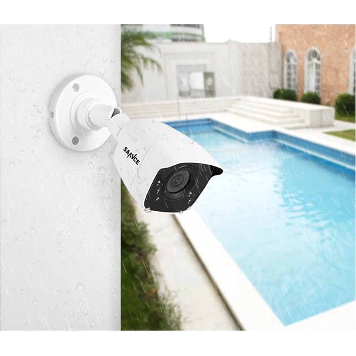 Ariko Sannce Camera CCTV systeem, 4x Witte hoge kwaliteit 3MP beveiliging camera's, Nachtzicht 25 mtr, Online opgenomen en live beelden bekijken, inclusief 1TB harde schijf - Nederlandstalige helpdesk