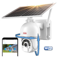 Thumbnail for <tc>Ariko</tc> movable PTZ camera 2mp with solar panel and Wifi - with audio - person follower - Dutch manual and support