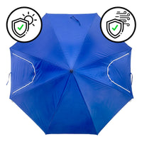 Thumbnail for Ariko Parasol Strandtent - Windscherm - Zonnescherm - Strandtent - Parasol schelp - Ø 260cm Blauw met hoes