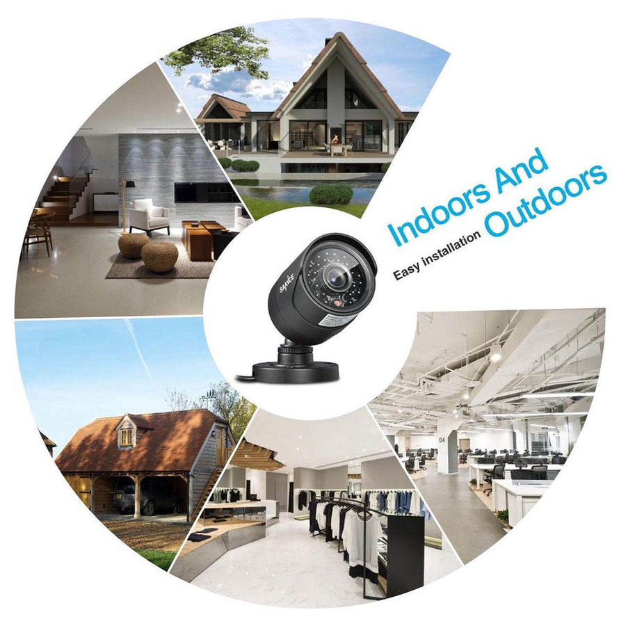 Ariko Sannce Camera CCTV systeem, 2x Zwarte hoge kwaliteit 3MP beveiliging camera's, Nachtzicht 25 mtr, Online opgenomen en live beelden bekijken, inclusief 1TB harde schijf - Nederlandstalige helpdesk