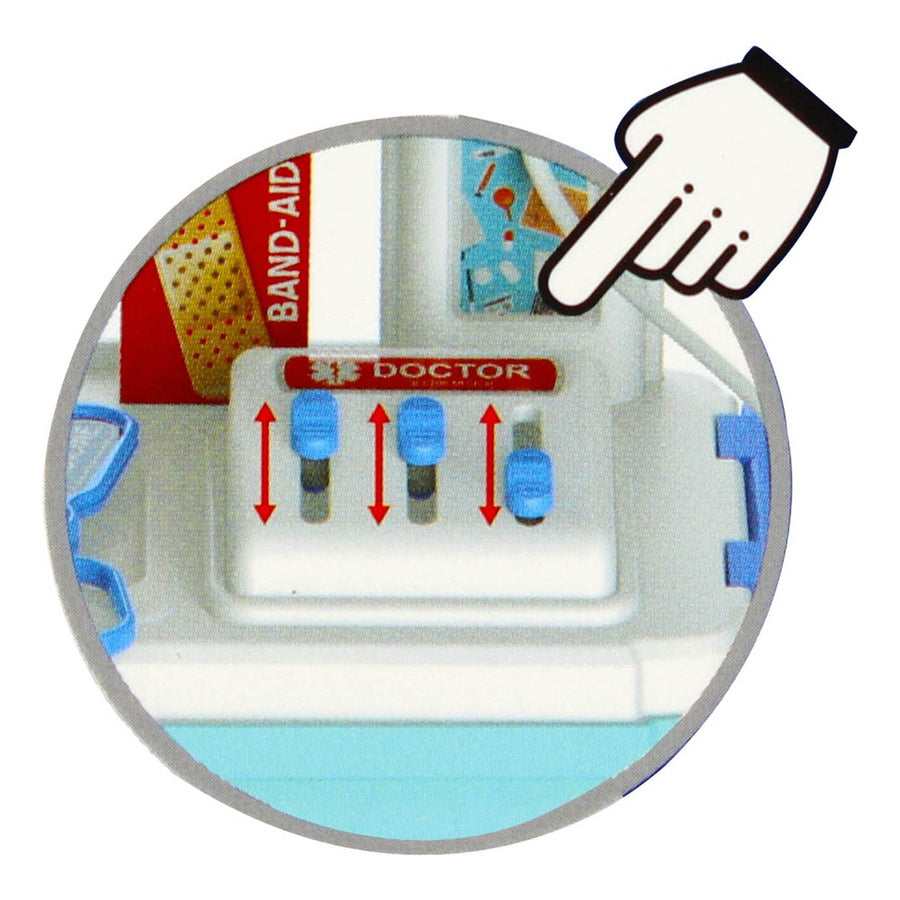 Ariko Speelgoed Koffer Dokter 23 delig - bloedrukmeter, scharen, medicijnen, onderzoekgereedschap en nog veel meer - handige meeneem koffer