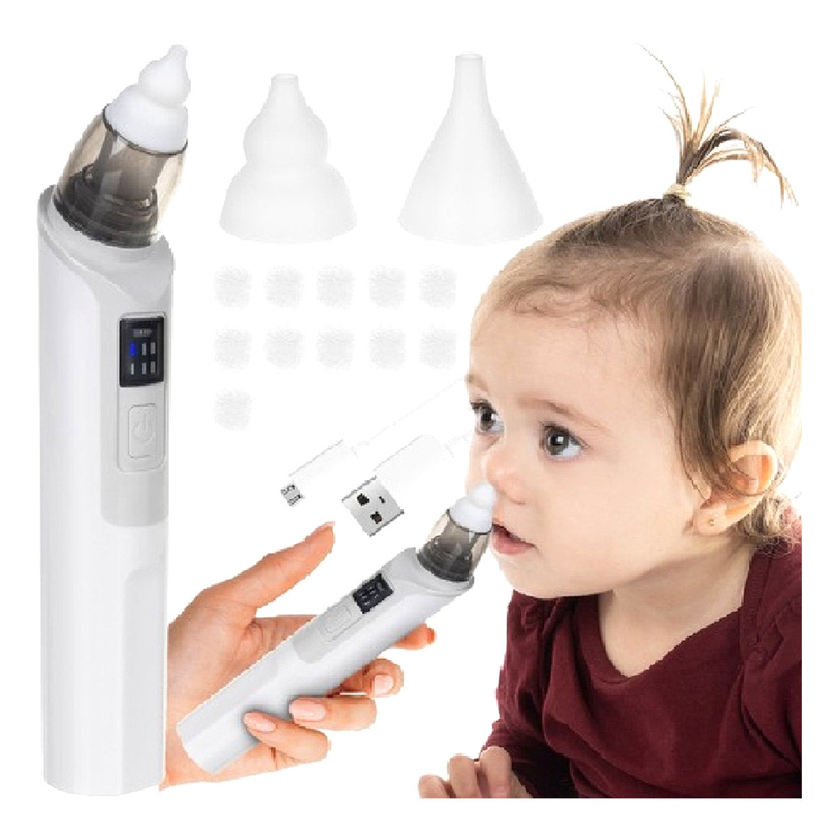 Ariko Elektrische Neusreiniger Baby – Neus Aspirator – Neuspompje – Snoetenpoetser