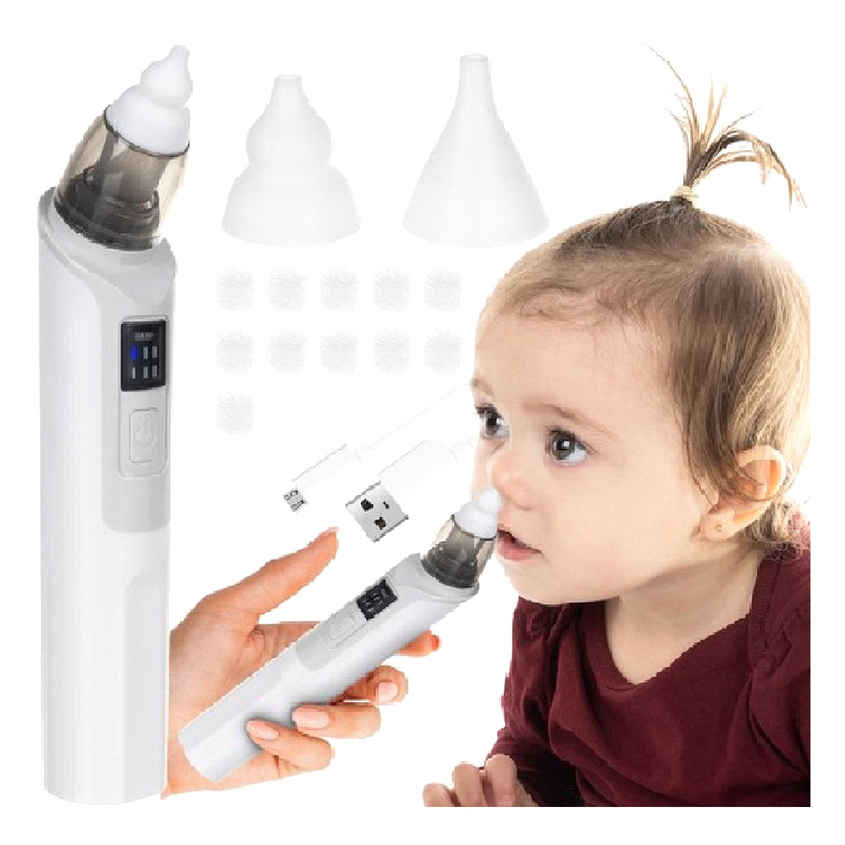 Ariko Elektrischer Nasenreiniger Baby – Nasensauger – Nasenpumpe – Schnauzenreiniger