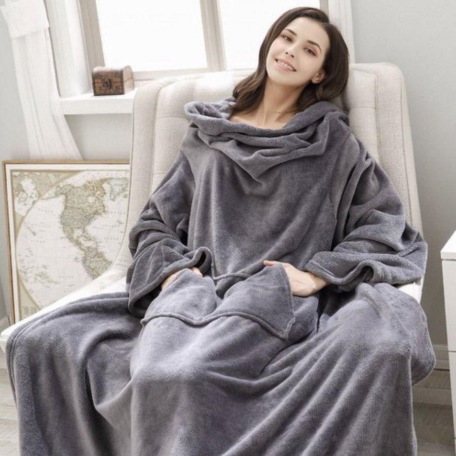 Blouse - Peignoir, Gris Clair Ruhhy