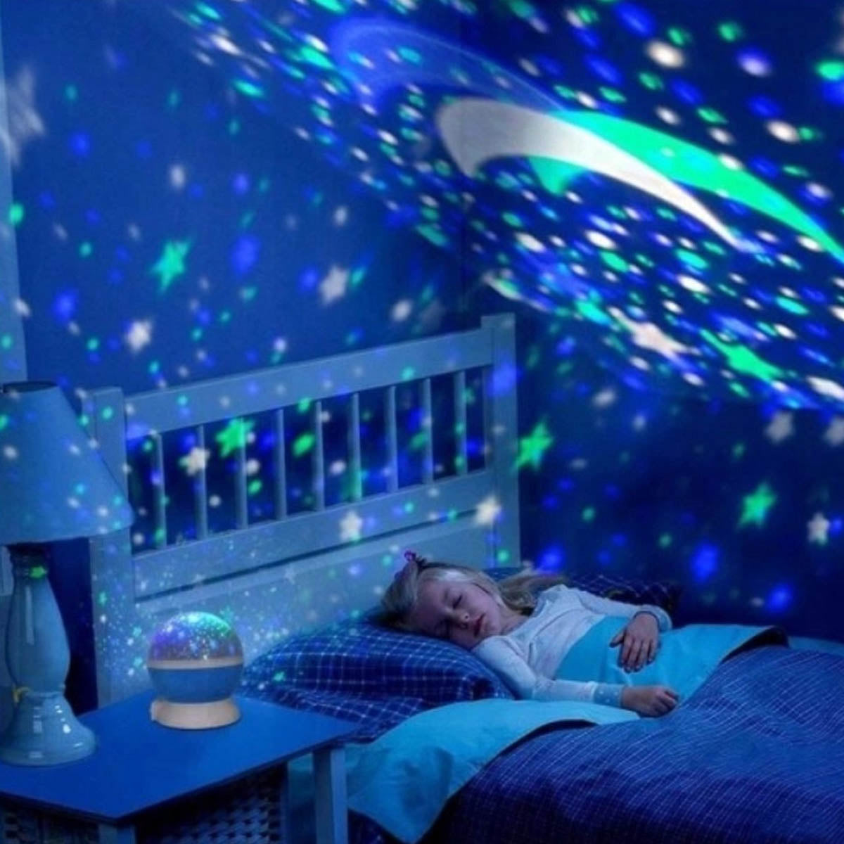 Ariko Rotierender Sternprojektor Sternenhimmel - Nachtlicht Baby/Kind - Projektionslampe - Kinderzimmer - Nachtlicht - Pink