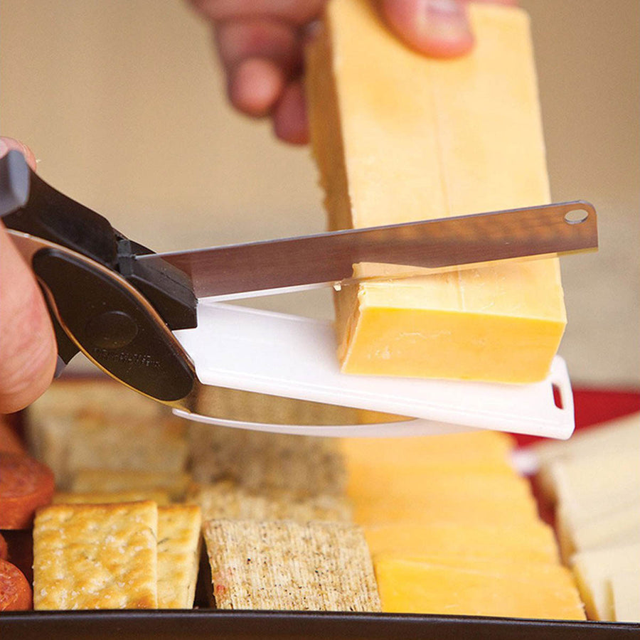 Ariko Clever Cutter 2in1 Snijplank en Mes - Keukenschaar - Keukenhulp - Keukengerei