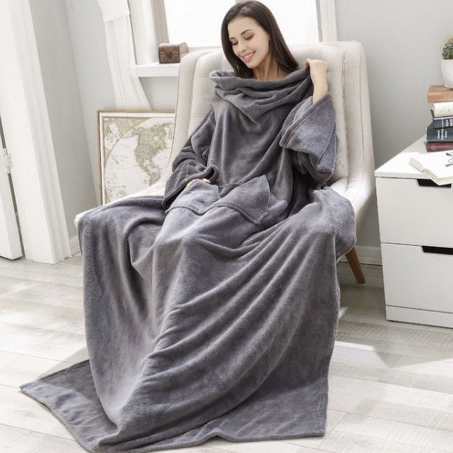 Blouse - Peignoir, Gris Clair Ruhhy