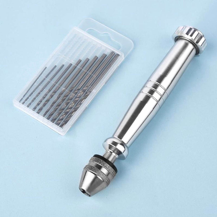 Ariko Mini Handboor - Handboormachine - Handboortje - Sieraden Boor - Incl 10 Boortjes - 0.8 tm 3.0