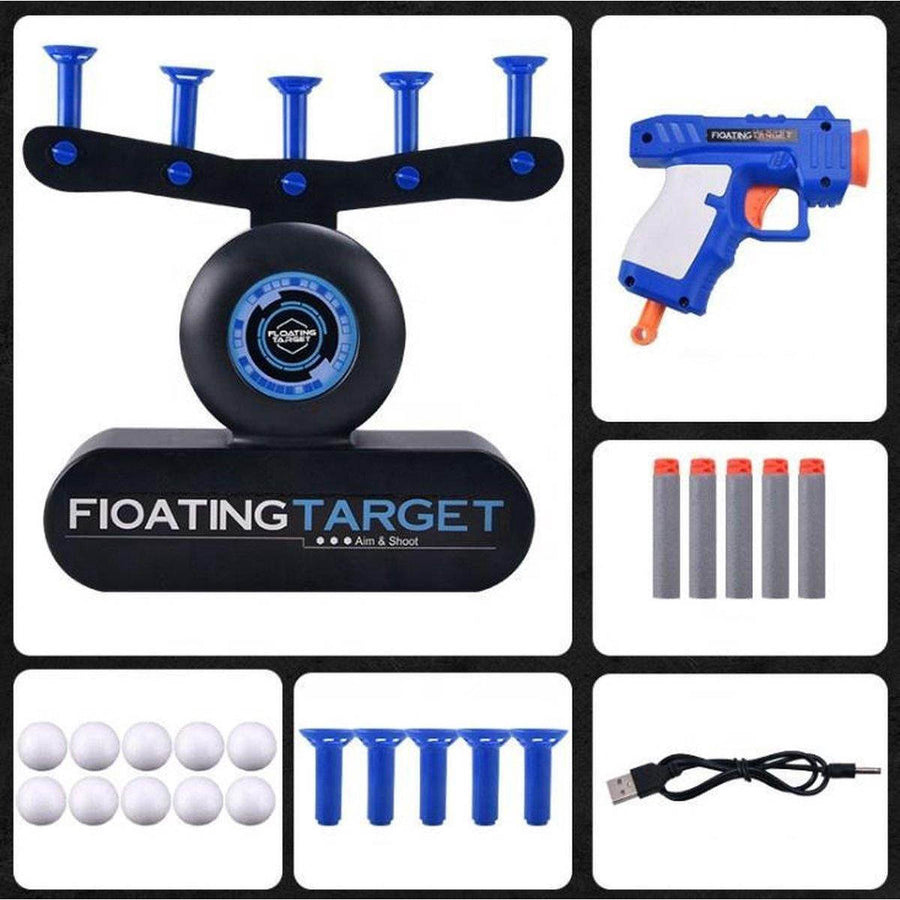Ariko Floating Shooting Game | Kinderspeelgoed | Schietspel | Speelgoedblaster met zwevende balletjes | Op USB aansluiting | Inclusief 4 x Philips AA batterijen