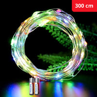 Thumbnail for <tc>Ariko</tc> 30 LED 3 meter RGB color Christmas lights on batteries, including 2 Philips batteries